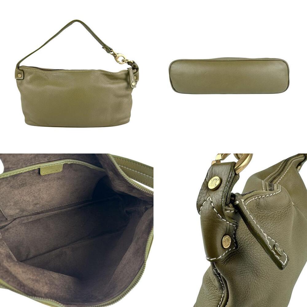 Celine Khaki Green Leather Handbag - Picture 3 of 4
